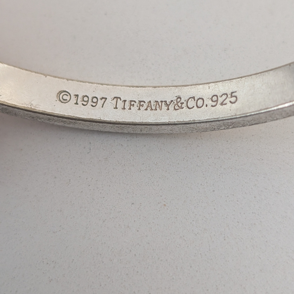 Tiffany & Co. 1997 Solid Silver Oval Bracelet Authentic - Picture 5 of 7